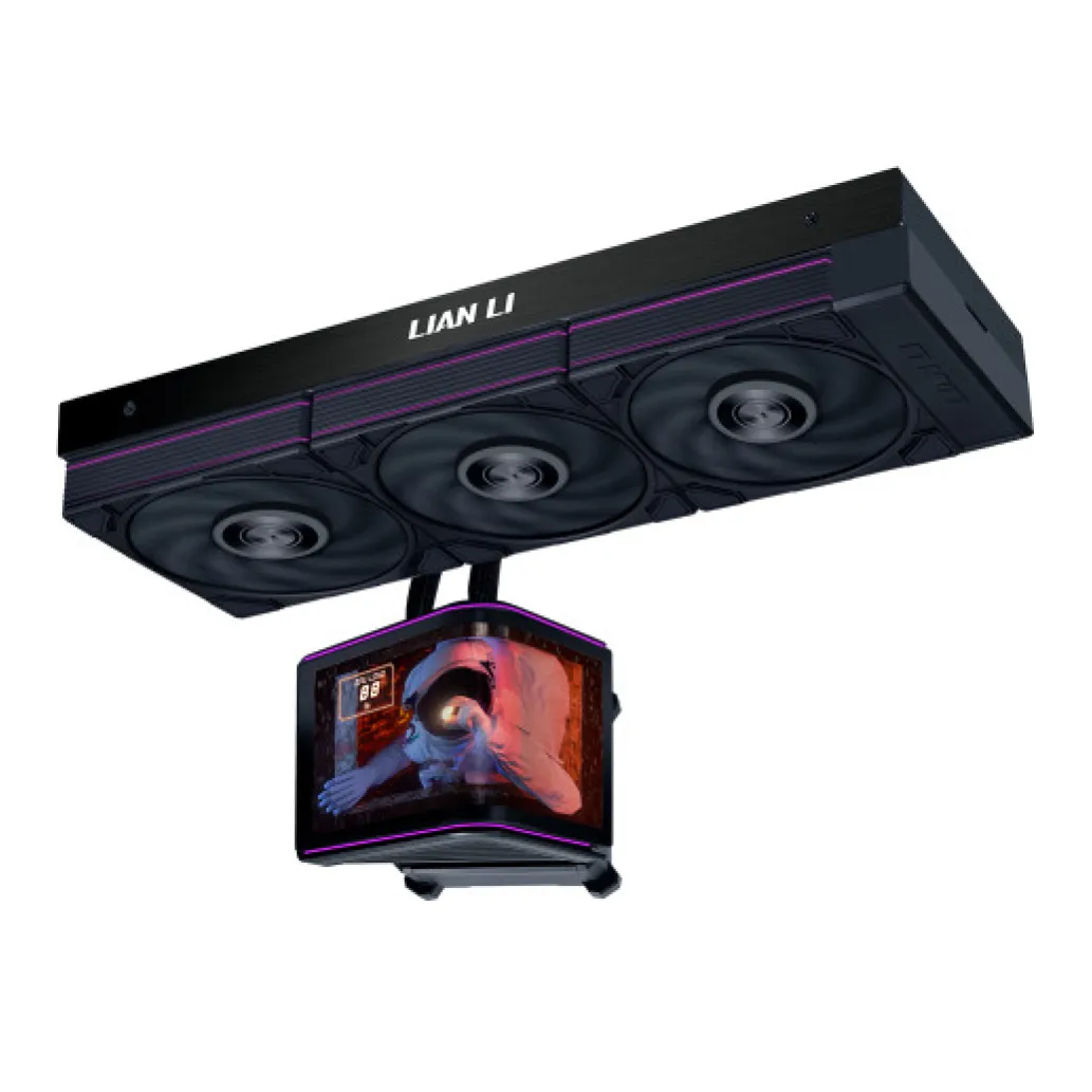 Vodno hlajenje Lian-Li HydroShift II OLED Curved 360 P28 V2 - 360mm RGB črna (GHS2OLDC36PB) Vodno hlajenje Lian-Li HydroShift II OLED Curved 360 P28 V2 - 360mm RGB črna (GHS2OLDC36PB)