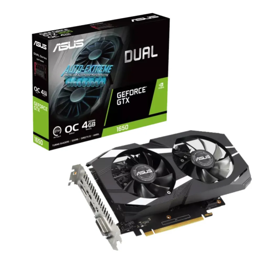 nVidia GTX1650 4GB GDDR6 Asus DUAL DVI HDMI DP (90YV0GX8-M0NA00) nVidia GTX1650 4GB GDDR6 Asus DUAL DVI HDMI DP (90YV0GX8-M0NA00)