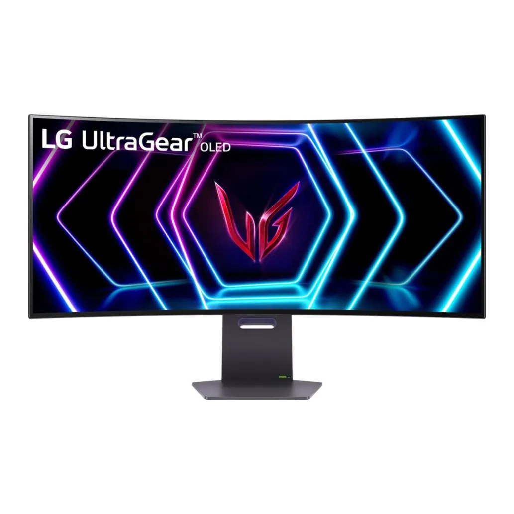 Monitor LG 99,1 cm (39,0") 39GS95QE 3440x1440 Curved Gaming 240Hz OLED 0,03ms 2xHDMI DisplayPort 2xUSB3.0 HAS DCI-P3-98,5% FreeSync Premium PRO G-Sync Compatible HDR400 UltraGear Monitor LG 99,1 cm (39,0") 39GS95QE 3440x1440 Curved Gaming 240Hz OLED 0,03ms 2xHDMI DisplayPort 2xUSB3.0 HAS DCI-P3-98,5% FreeSync Premium PRO G-Sync Compatible HDR400 UltraGear