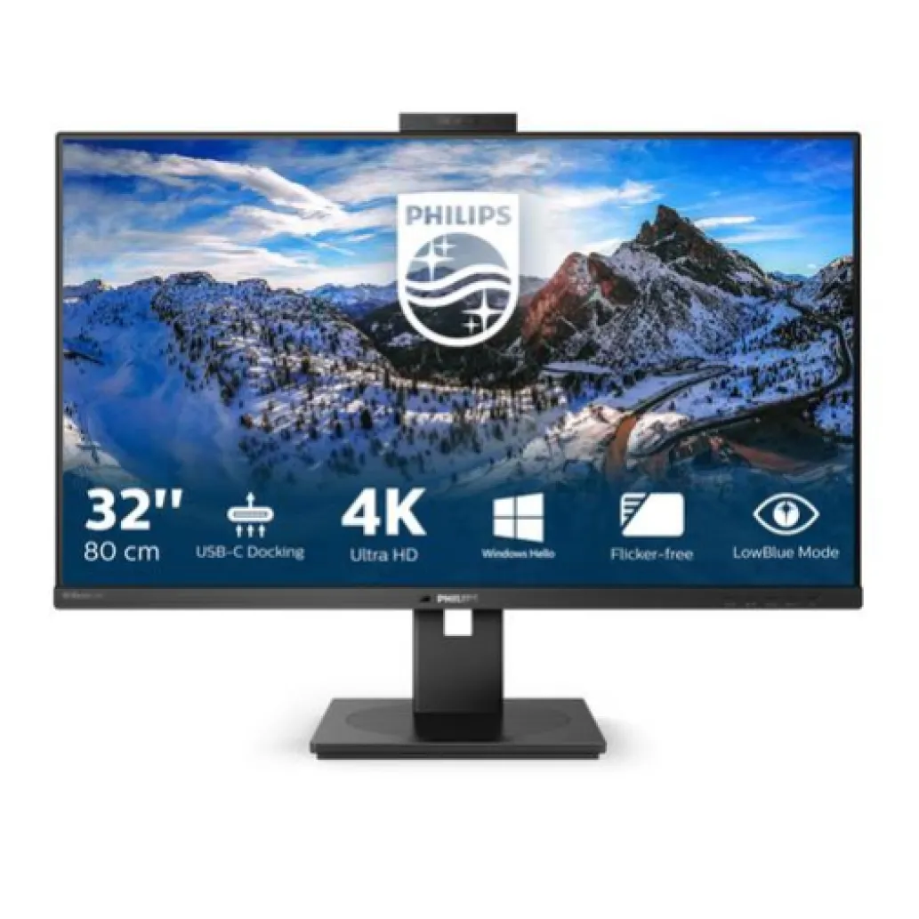 Monitor Philips 80 cm (31,5") 329P1H 3840x2160 konferenca IPS 4ms 2xHDMI DisplayPort USB-C 90W 4xUSB3.2 Pivot Kamera Zvočniki 2x5W 3H sRGB128% RJ45 P-Line Monitor Philips 80 cm (31,5") 329P1H 3840x2160 konferenca IPS 4ms 2xHDMI DisplayPort USB-C 90W 4xUSB3.2 Pivot Kamera Zvočniki 2x5W 3H sRGB128% RJ45 P-Line