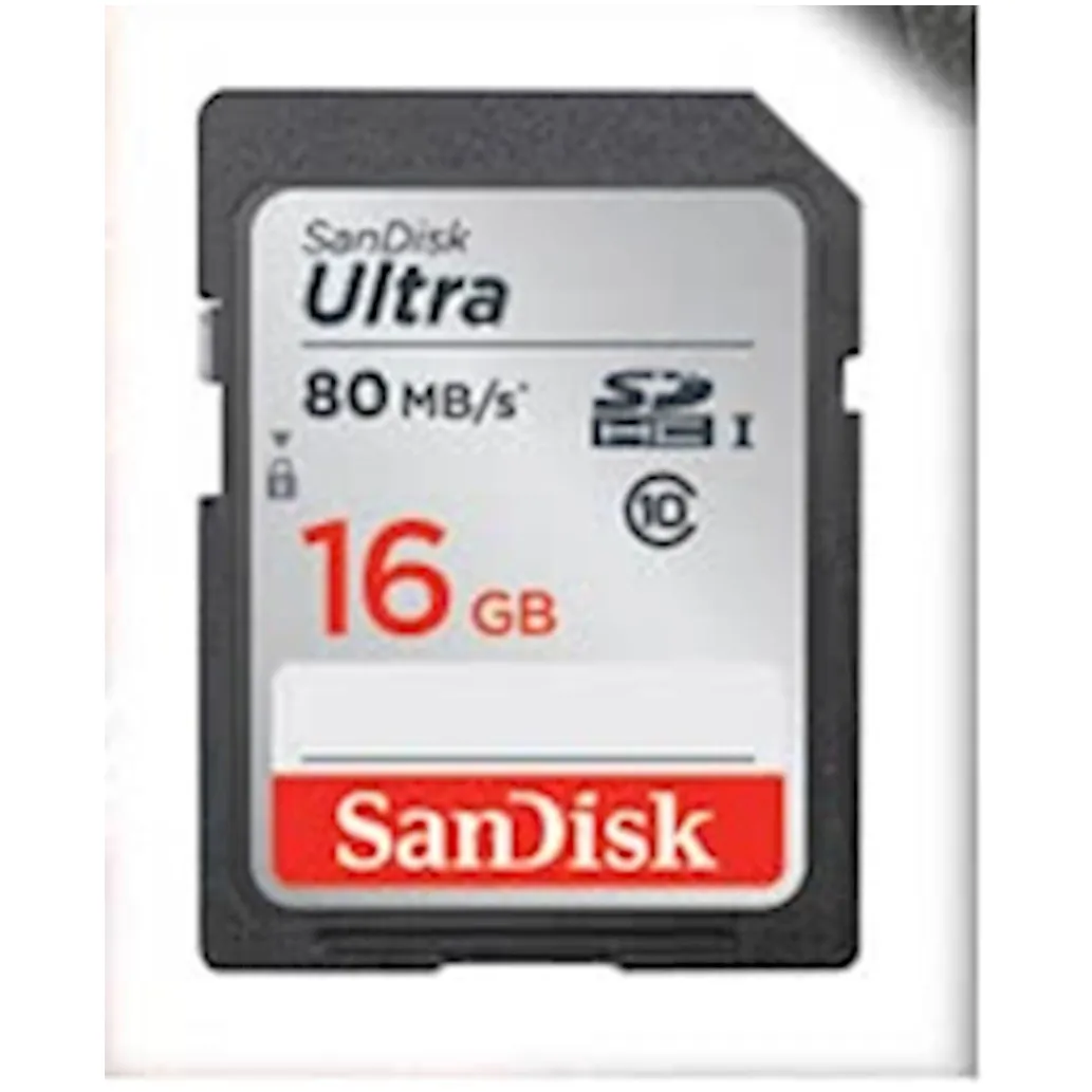 Spominska kartica SDHC 16GB Sandisk Ultra 80MB/s UHS-I (SDSDUNC-016G-GN6IN) + Spominska kartica SDHC 16GB Sandisk Ultra 80MB/s UHS-I (SDSDUNC-016G-GN6IN) +