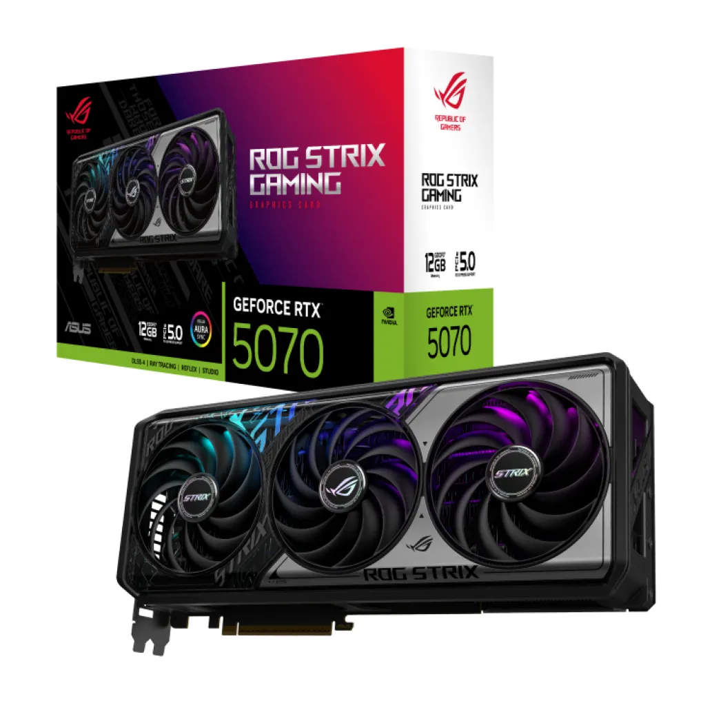 Grafična kartica nVidia RTX5070 Asus ROG Strix Gaming OC - 12GB GDDR7 (90YV0M80-M0NA00) Grafična kartica nVidia RTX5070 Asus ROG Strix Gaming OC - 12GB GDDR7 (90YV0M80-M0NA00)