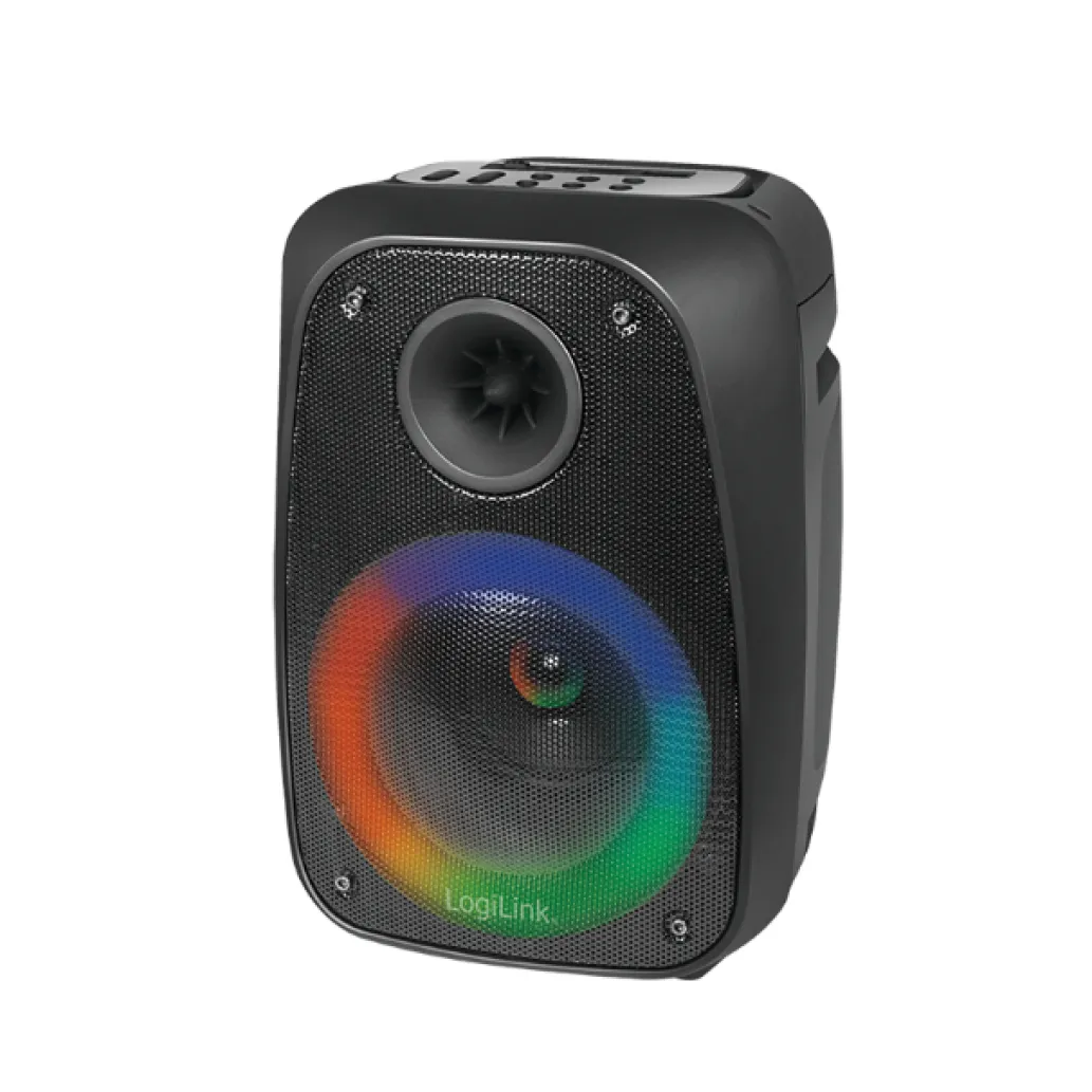 Zvočnik Bluetooth LogiLink z osvetljavo TWS 10 W - črni (SP0058) Zvočnik Bluetooth LogiLink z osvetljavo TWS 10 W - črni (SP0058)