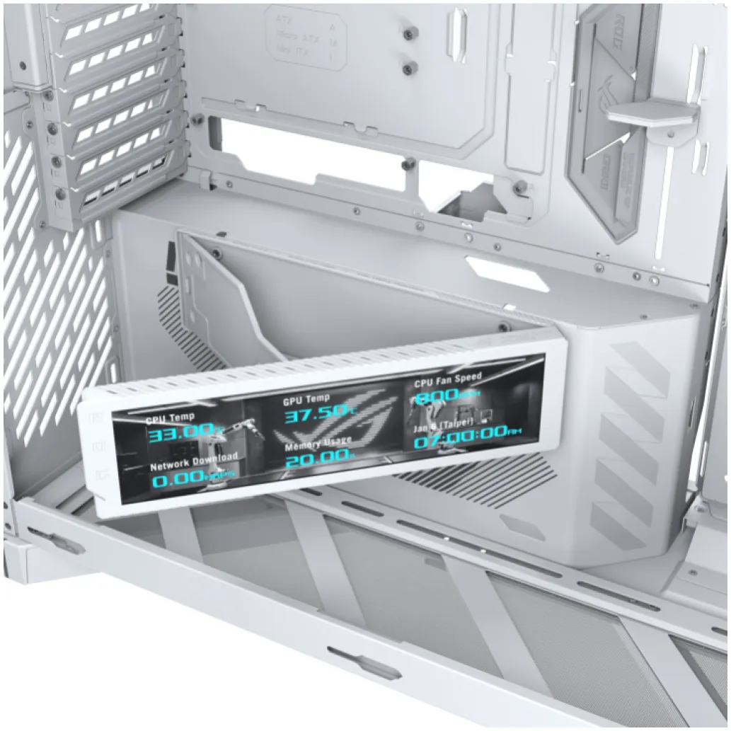 Ohišje Asus Cronox GR801 ATX - bela ARGB Ohišje Asus Cronox GR801 ATX - bela ARGB