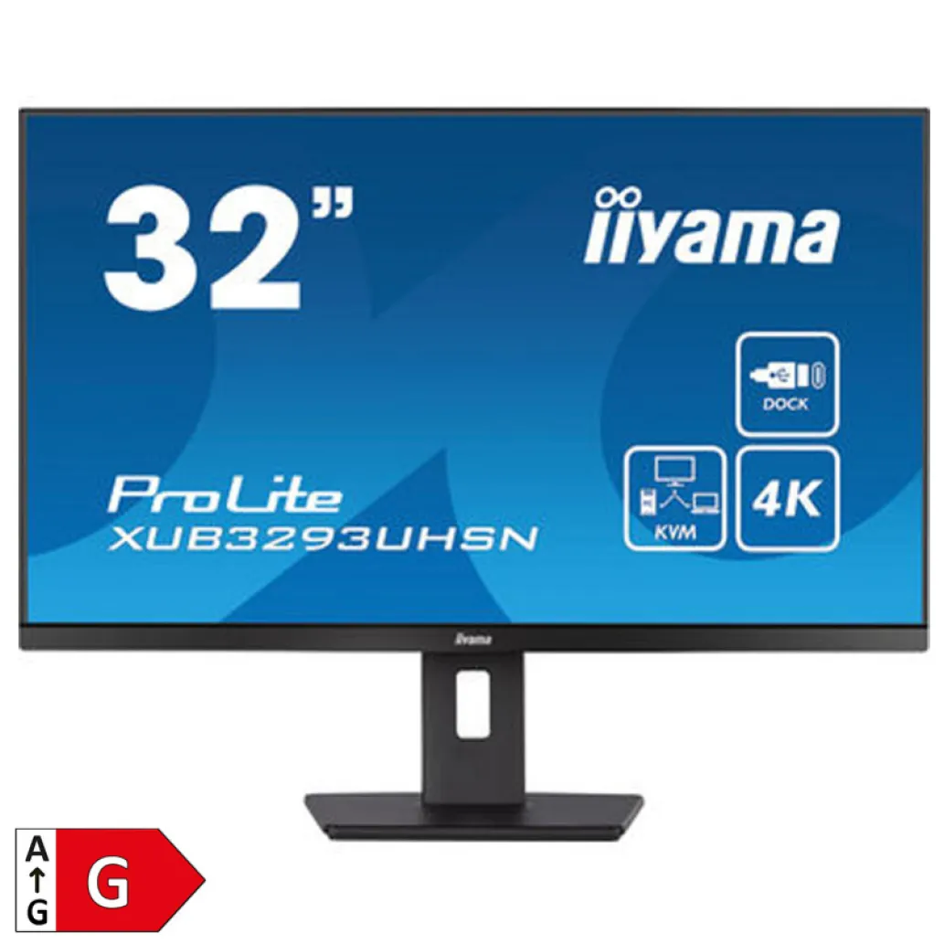 Monitor Iiyama 80 cm (31,5") XUB3293UHSN-B5 3840x2160 IPS 4ms HDMI DisplayPort USB-C 65W 2xUSB3.2 Pivot Zvočniki 2x3W sRGB99% KVM RJ45 ProLite Monitor Iiyama 80 cm (31,5") XUB3293UHSN-B5 3840x2160 IPS 4ms HDMI DisplayPort USB-C 65W 2xUSB3.2 Pivot Zvočniki 2x3W sRGB99% KVM RJ45 ProLite