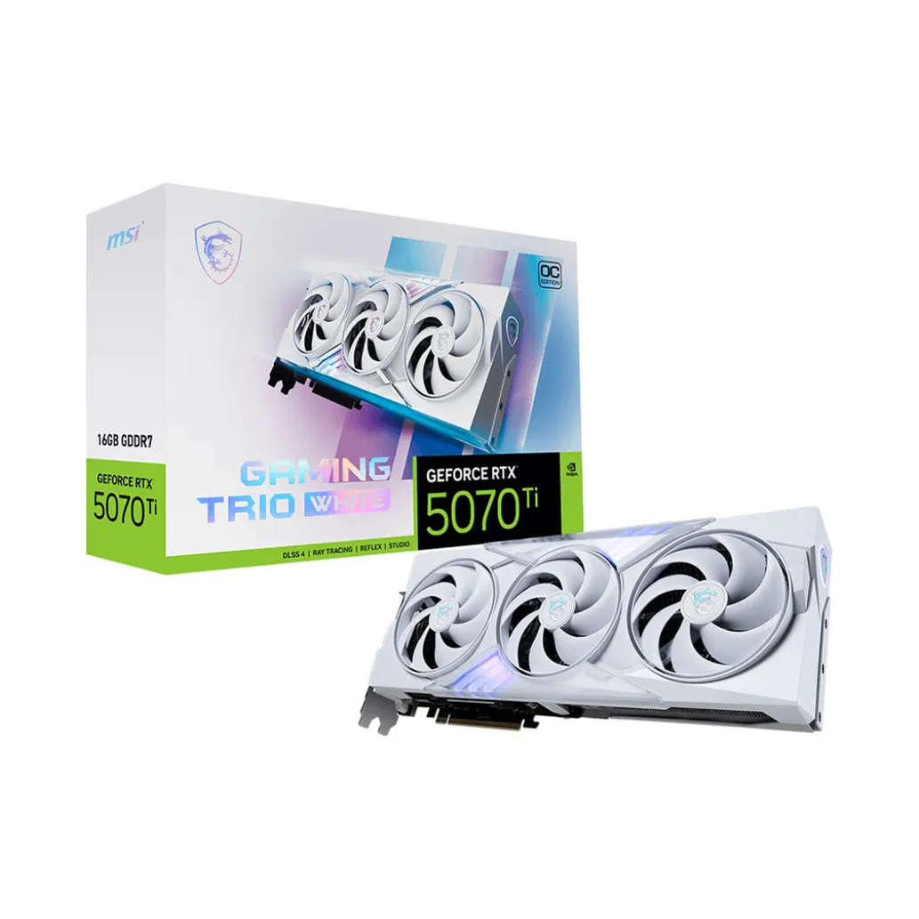 Grafična kartica nVidia RTX5070 MSI Gaming Trio OC bela - 16GB GDDR7 (V531-057R) Grafična kartica nVidia RTX5070 MSI Gaming Trio OC bela - 16GB GDDR7 (V531-057R)
