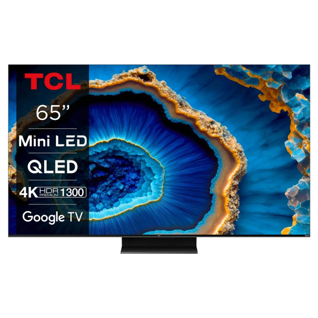 TV sprejemnik TCL 65,0" 165,1 cm 65C805 3840x2160 Mini LED QLED Google TV 4xHDMI 1xUSB BT WiFi RJ45 PPI 4000 HDR10+ TV sprejemnik TCL 65,0" 165,1 cm 65C805 3840x2160 Mini LED QLED Google TV 4xHDMI 1xUSB BT WiFi RJ45 PPI 4000 HDR10+