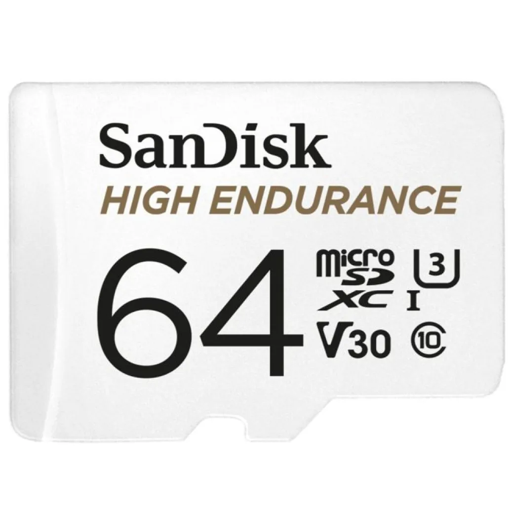 Spominska kartica microSDXC 64GB Sandisk High Endurance 100MB/s/40MB/s U3 V30 UHS-I +adapter (SDSQQNR-064G-GN6IA) Spominska kartica microSDXC 64GB Sandisk High Endurance 100MB/s/40MB/s U3 V30 UHS-I +adapter (SDSQQNR-064G-GN6IA)