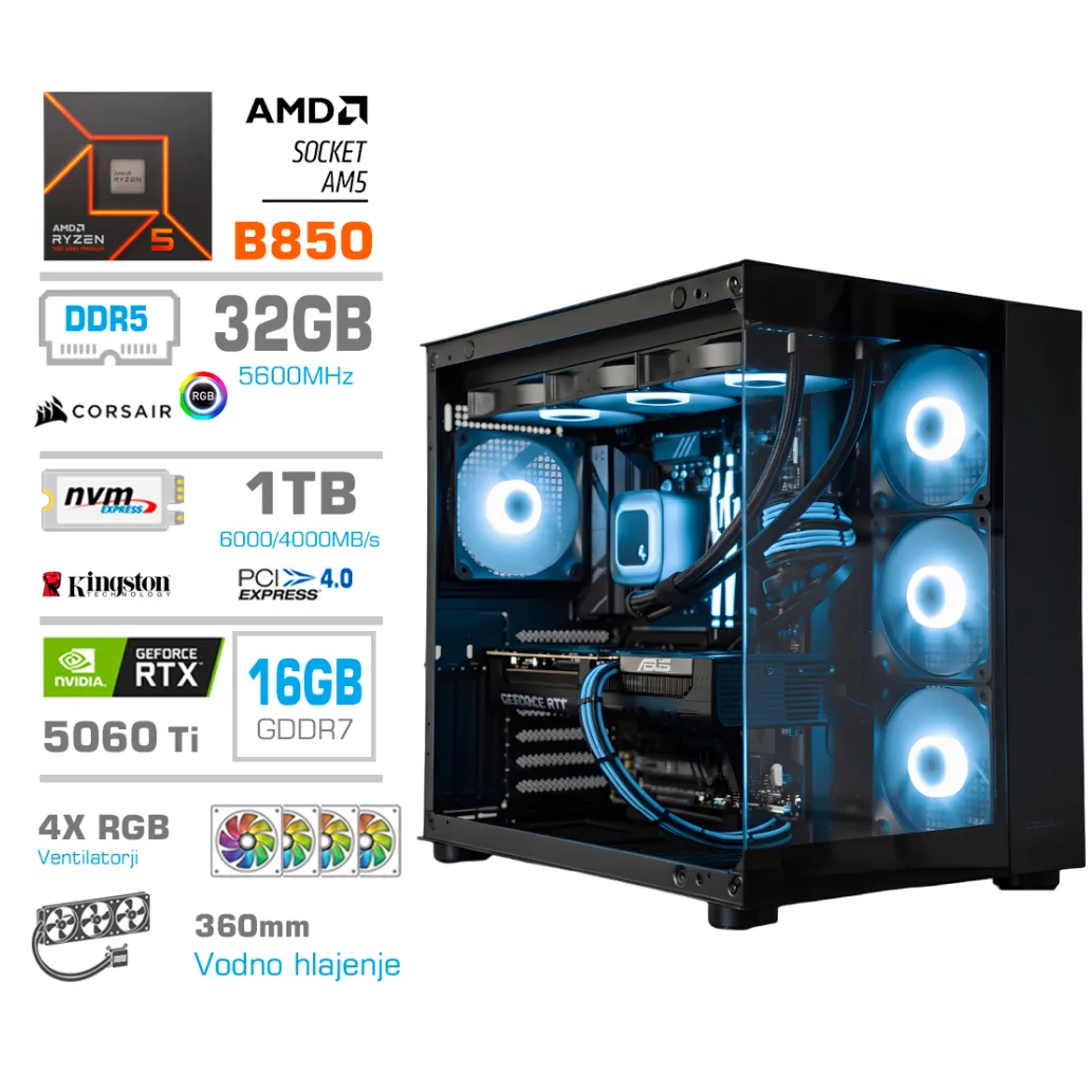 Računalnik MEGA MT S5 Ryzen 5 9600X/RTX5060Ti-16GB/32GB-DDR5/1TB-4.0/750W/Brez OS/črna RGB + Estetski napajalni kabli [Svetlo modra / Črna) Računalnik MEGA MT S5 Ryzen 5 9600X/RTX5060Ti-16GB/32GB-DDR5/1TB-4.0/750W/Brez OS/črna RGB + Estetski napajalni kabli [Svetlo modra / Črna)
