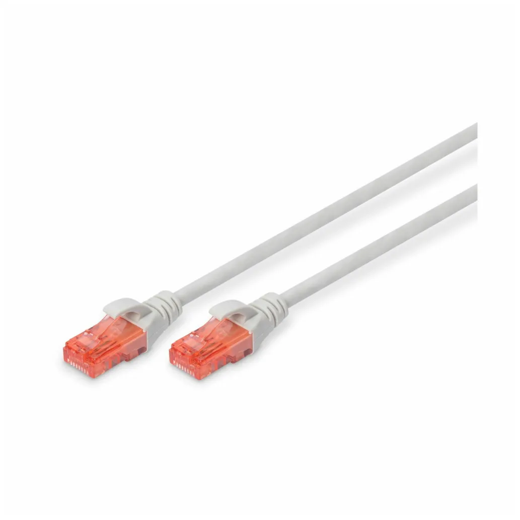 KABEL PATCH UTP Cat 6 5,00m RJ45 1Gbit Digitus - siv (DK-1617-050) KABEL PATCH UTP Cat 6 5,00m RJ45 1Gbit Digitus - siv (DK-1617-050)