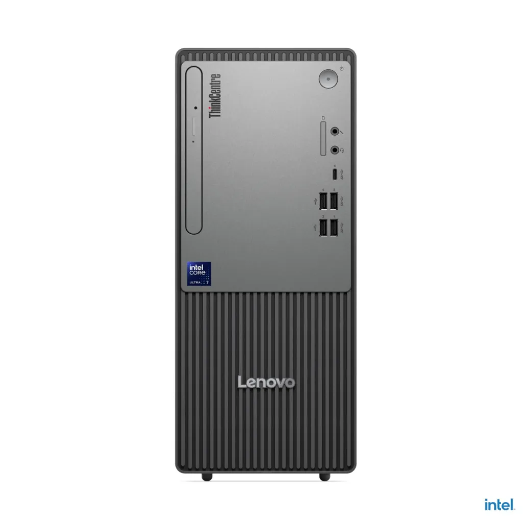 Računalnik Lenovo Tower ThinkCentre neo 50t G6 Ultra 7-265/B860/32GB-DDR5/1TB/1xM.2 prost/DVDRW/CR/Intel grafika VGA HDMI DP USB-C/RJ45/260W-90%/Win11Pro črna Računalnik Lenovo Tower ThinkCentre neo 50t G6 Ultra 7-265/B860/32GB-DDR5/1TB/1xM.2 prost/DVDRW/CR/Intel grafika VGA HDMI DP USB-C/RJ45/260W-90%/Win11Pro črna