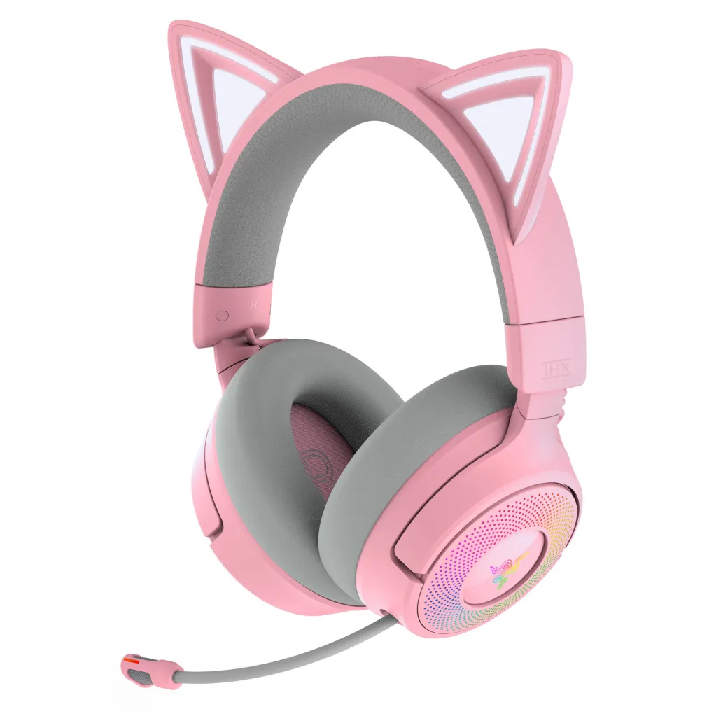 Slušalke brezžične Razer naglavne z mikrofonom BT/1x3,5mm/USB Kraken Kitty V3 Pro roza Gaming (RZ04-05170200-R3M1) Slušalke brezžične Razer naglavne z mikrofonom BT/1x3,5mm/USB Kraken Kitty V3 Pro roza Gaming (RZ04-05170200-R3M1)
