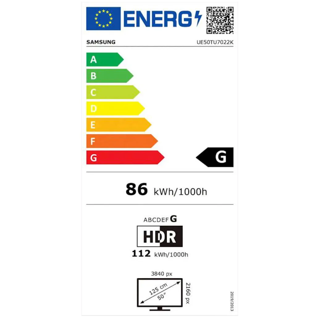 TV sprejemnik 127cm (50") Samsung 50TU7022 4K UHD 3840x2160 SMART HDR (G) TV sprejemnik 127cm (50") Samsung 50TU7022 4K UHD 3840x2160 SMART HDR (G)