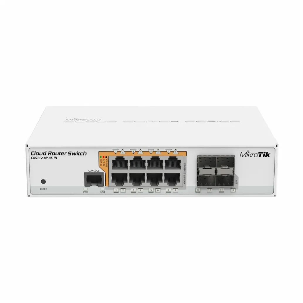 STIKALO 8-PORT 100/1000 Mikrotik PoE 4x SFP (CRS112-8P-4S-IN) STIKALO 8-PORT 100/1000 Mikrotik PoE 4x SFP (CRS112-8P-4S-IN)