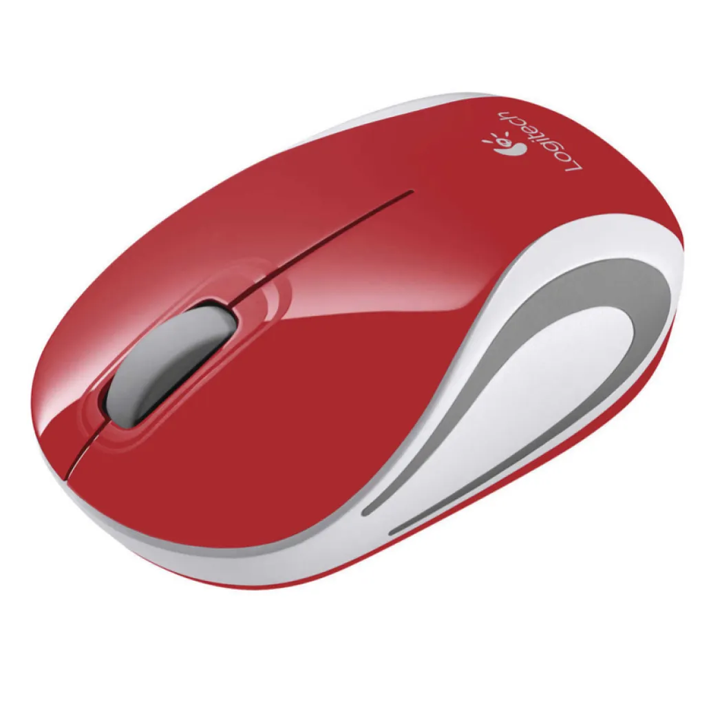 Miš Logitech brezžična optična za notesnike M187 rdeča nano (910-002737) Miš Logitech brezžična optična za notesnike M187 rdeča nano (910-002737)