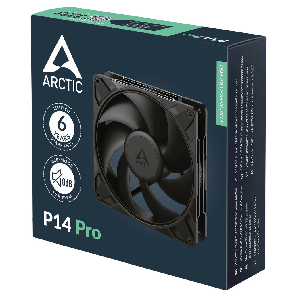 Ventilator Arctic P14 Pro PWM 140mm črna Ventilator Arctic P14 Pro PWM 140mm črna