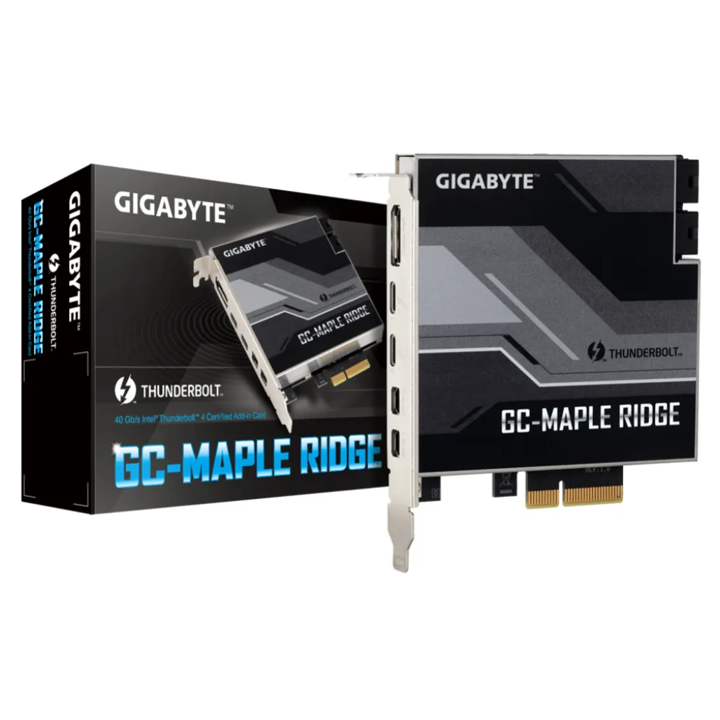 Kontroler PCI-Express => Gigabyte Thunderbolt 4 Card (GC-MAPLE RIDGE) Kontroler PCI-Express => Gigabyte Thunderbolt 4 Card (GC-MAPLE RIDGE)