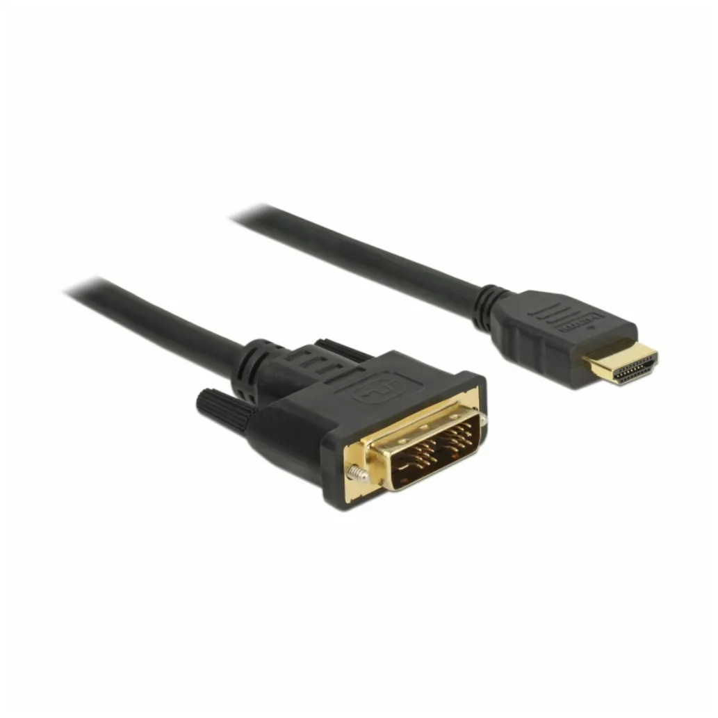 Kabel HDMI(m)=>DVI Digital (18+1) 2,00m Delock 85584 Kabel HDMI(m)=>DVI Digital (18+1) 2,00m Delock 85584