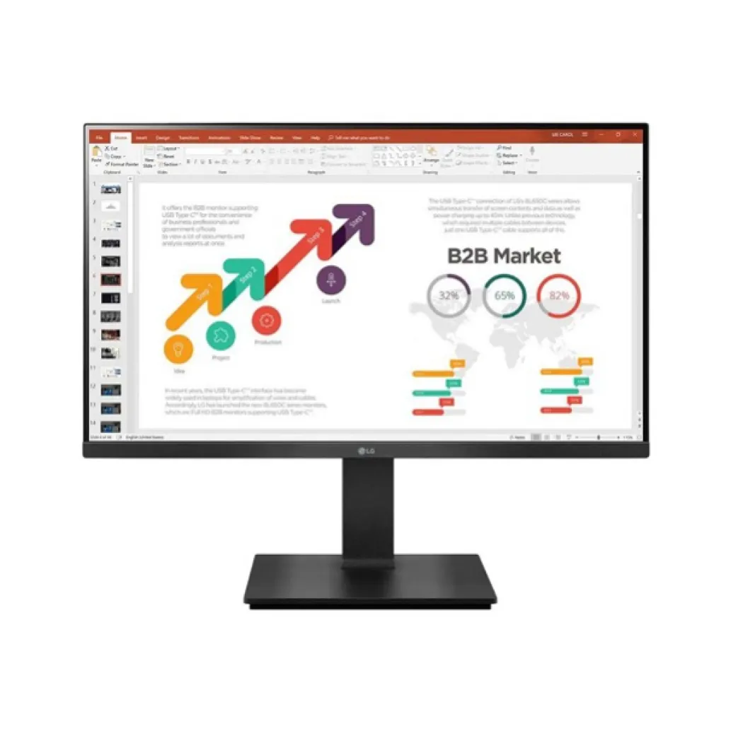 Monitor LG 60,5 cm (23,8") 24BP450S-B 1920x1080 75Hz IPS 5ms VGA HDMI DisplayPort Pivot Zvočniki NTSC72% Monitor LG 60,5 cm (23,8") 24BP450S-B 1920x1080 75Hz IPS 5ms VGA HDMI DisplayPort Pivot Zvočniki NTSC72%