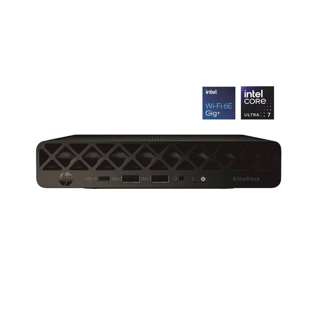 Računalnik HP Mini ProDesk 4 G1i AI PC Ultra 7-265T/Q870/32GB-DDR5/512GB/-/HDMI 2xDP USB-C/RJ45/90W-89%/Win11Pro črna BY7A6ET#BED Računalnik HP Mini ProDesk 4 G1i AI PC Ultra 7-265T/Q870/32GB-DDR5/512GB/-/HDMI 2xDP USB-C/RJ45/90W-89%/Win11Pro črna BY7A6ET#BED