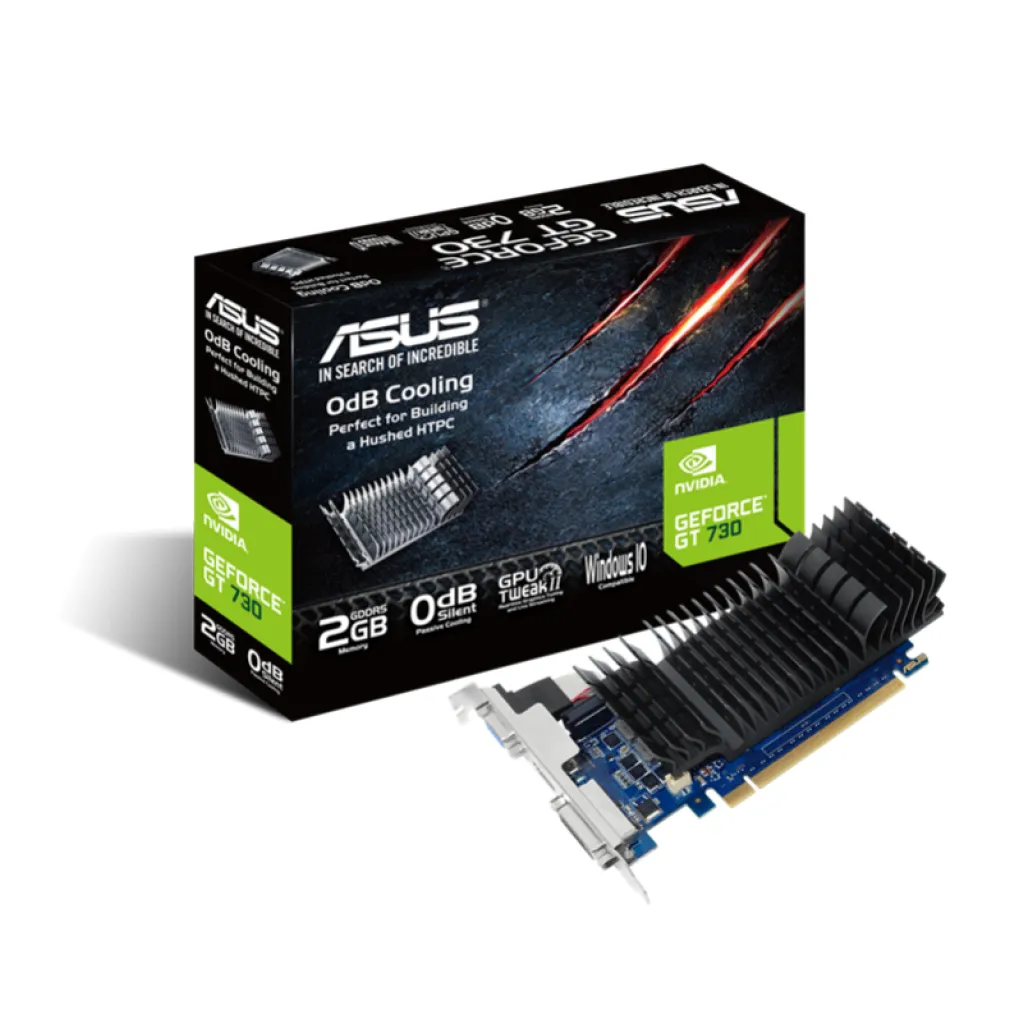 Grafična kartica nVidia GT730 Asus Silent Low Profile - 2GB DDR5 (90YV06N2-M0NA00) Grafična kartica nVidia GT730 Asus Silent Low Profile - 2GB DDR5 (90YV06N2-M0NA00)