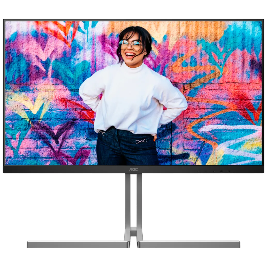 Monitor AOC 80 cm (31,5") U32U3CV 3840x2160 Grafika Nano-IPS 4ms 2xHDMI DisplayPort USB-C 96W 4xUSB3.2 USB-C-Out Pivot Zvočniki 2x3W 3H DCI-P3-98% AdaptiveSync RJ45 KVM HDR400 UltraLine Monitor AOC 80 cm (31,5") U32U3CV 3840x2160 Grafika Nano-IPS 4ms 2xHDMI DisplayPort USB-C 96W 4xUSB3.2 USB-C-Out Pivot Zvočniki 2x3W 3H DCI-P3-98% AdaptiveSync RJ45 KVM HDR400 UltraLine