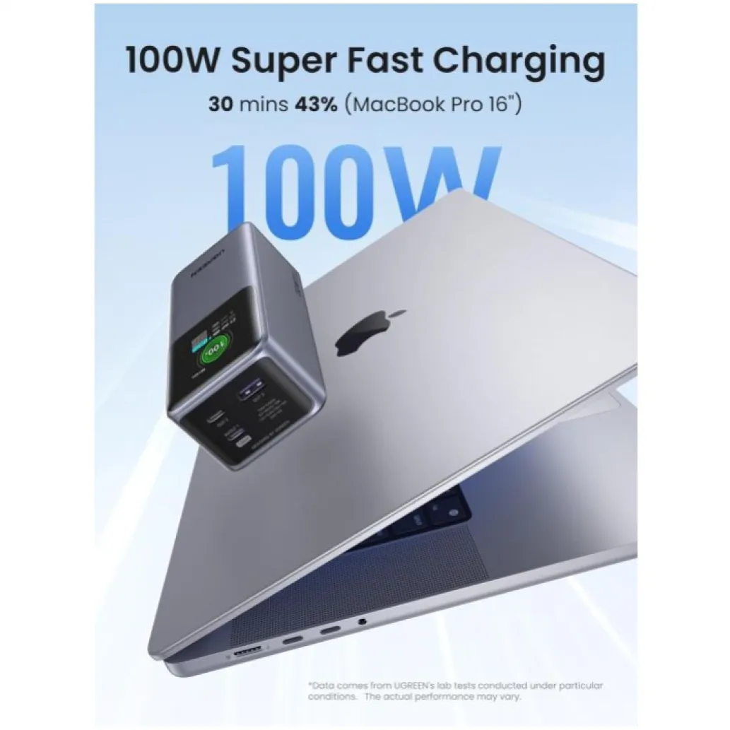 Prenosna baterija Ugreen Powerbank 20000mAh 130W PD 1x USB-A 3x USB-C (35524B) Prenosna baterija Ugreen Powerbank 20000mAh 130W PD 1x USB-A 3x USB-C (35524B)