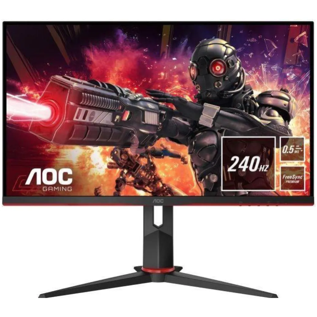Monitor AOC 60,5 cm (23,8") 24G2ZE 1920x1080 Gaming 240Hz TN 0,5ms 2xHDMI HDMI DisplayPort sRGB105% FreeSync Premium G-Sync Monitor AOC 60,5 cm (23,8") 24G2ZE 1920x1080 Gaming 240Hz TN 0,5ms 2xHDMI HDMI DisplayPort sRGB105% FreeSync Premium G-Sync