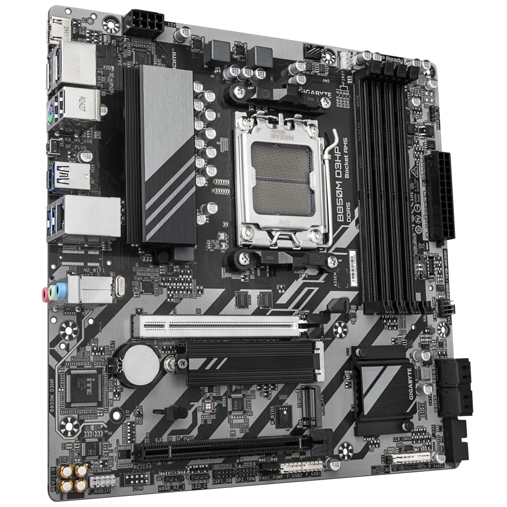 Osnovna plošča AM5 GigaByte B850M D3HP microATX 1xHDMI 2xDisplayPort Osnovna plošča AM5 GigaByte B850M D3HP microATX 1xHDMI 2xDisplayPort