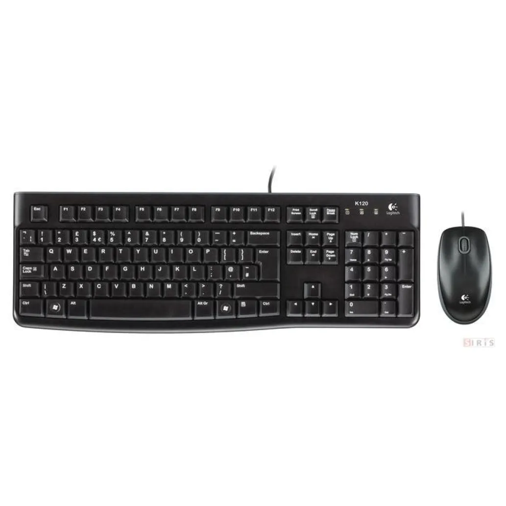 Tipkovnica in miš Logitech USB MK120 SLO črna (920-002549) Tipkovnica in miš Logitech USB MK120 SLO črna (920-002549)
