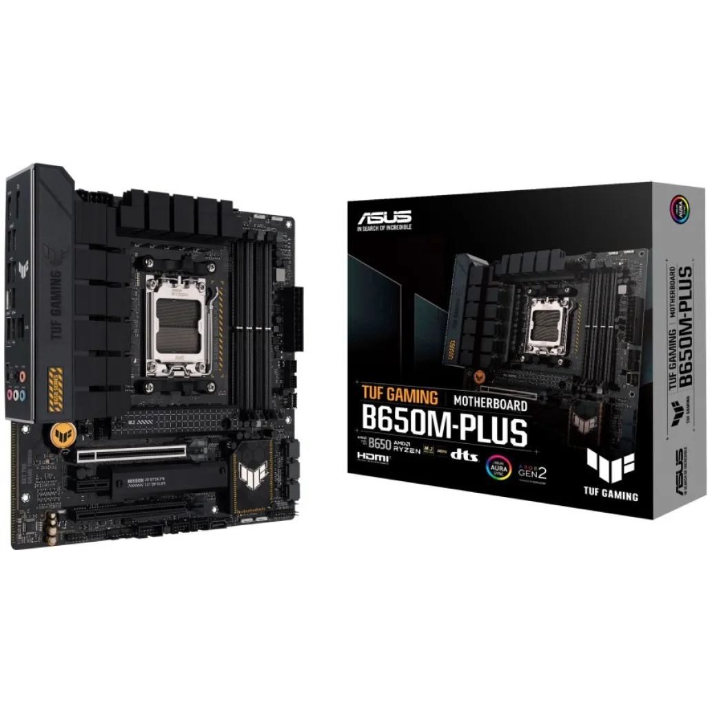Osnovna plošča AM5 Asus TUF GAMING B650M-PLUS microATX 1xHDMI 2.1 1xDisplayPort 1.4 Osnovna plošča AM5 Asus TUF GAMING B650M-PLUS microATX 1xHDMI 2.1 1xDisplayPort 1.4