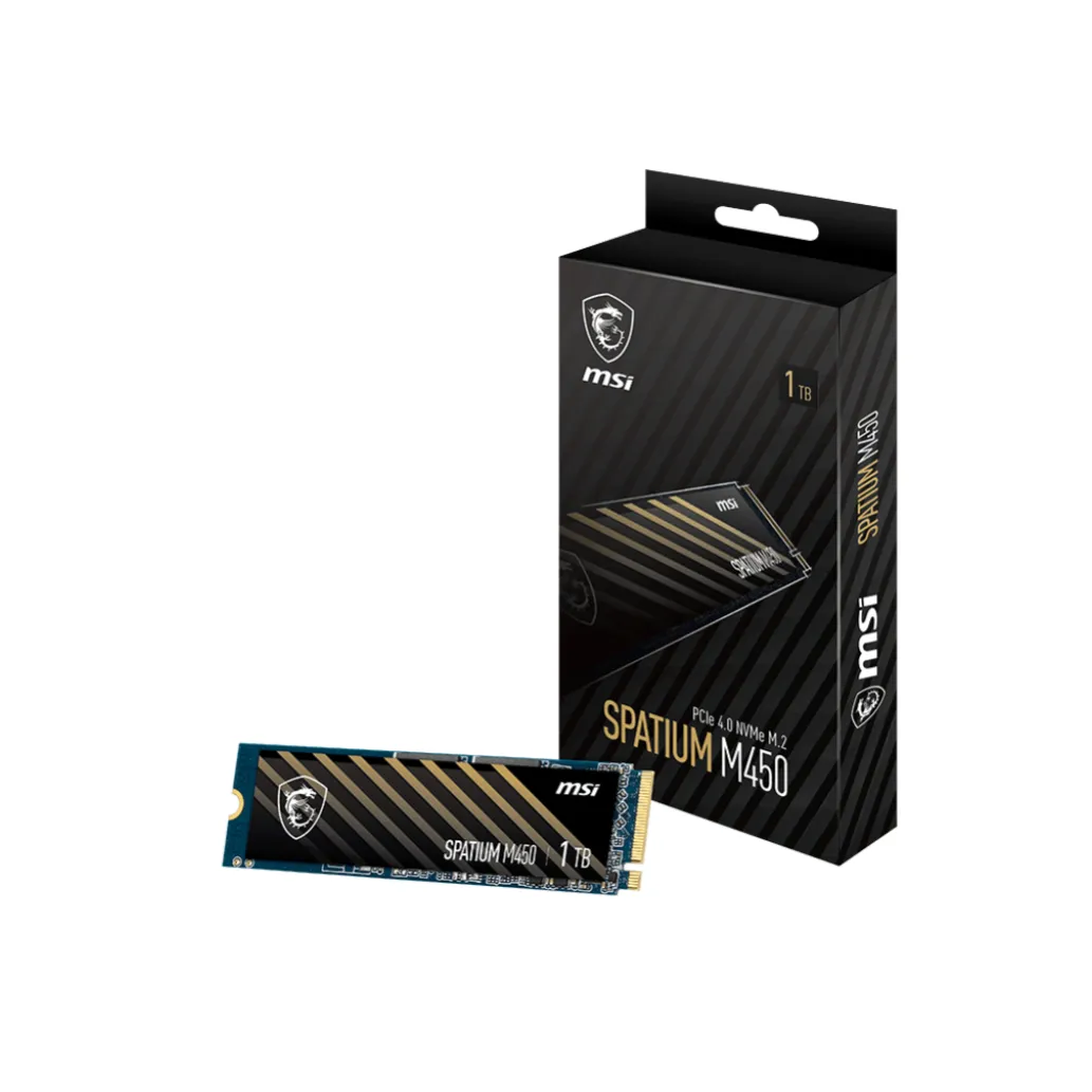 Disk SSD M.2 NVMe PCIe 4.0 1TB MSI SPATIUM M450 2280 3600/3000MB/s (SSMS-001) Disk SSD M.2 NVMe PCIe 4.0 1TB MSI SPATIUM M450 2280 3600/3000MB/s (SSMS-001)