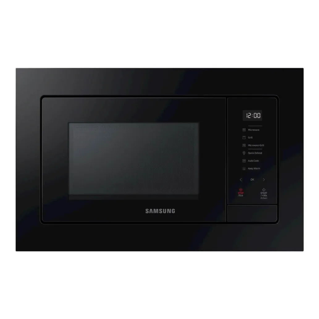 Vgradna mikrovalovna pečica Samsung MG23A7318CK/E2, 23l/800W/1100W-žar črno steklo Vgradna mikrovalovna pečica Samsung MG23A7318CK/E2, 23l/800W/1100W-žar črno steklo