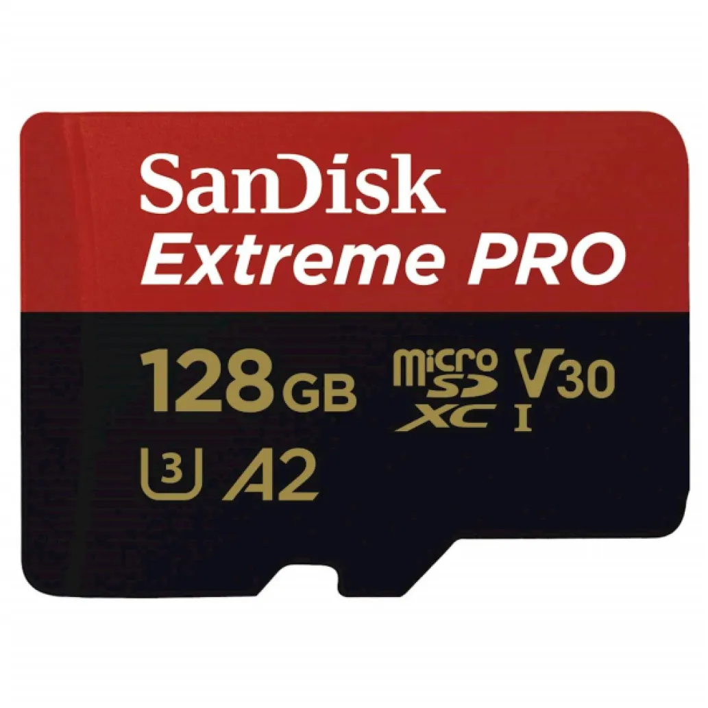 Spominska kartica SDXC-Micro 128GB Sandisk 170MB/s/90MB/s U3 V30 UHS-I (SDSQXCY-128G-GN6MA) adapter Spominska kartica SDXC-Micro 128GB Sandisk 170MB/s/90MB/s U3 V30 UHS-I (SDSQXCY-128G-GN6MA) adapter