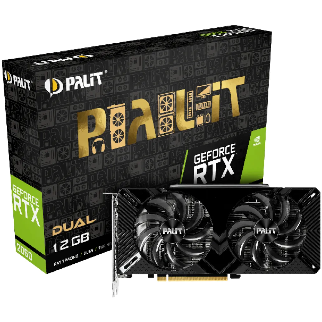 nVidia RTX2060 12GB GDDR6 Palit Dual DVI HDMI DisplayPort (NE62060018K9-1160C) nVidia RTX2060 12GB GDDR6 Palit Dual DVI HDMI DisplayPort (NE62060018K9-1160C)