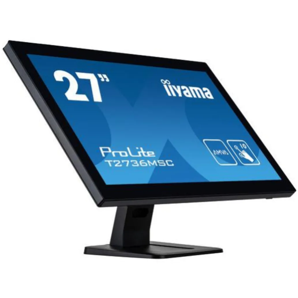 Monitor touch Iiyama 68,6 cm (27,0") T2736MSC-B1 1920x1080 POS A-MVA 4ms VGA HDMI DisplayPort 2xUSB3.0 Touch Zvočniki Monitor touch Iiyama 68,6 cm (27,0") T2736MSC-B1 1920x1080 POS A-MVA 4ms VGA HDMI DisplayPort 2xUSB3.0 Touch Zvočniki
