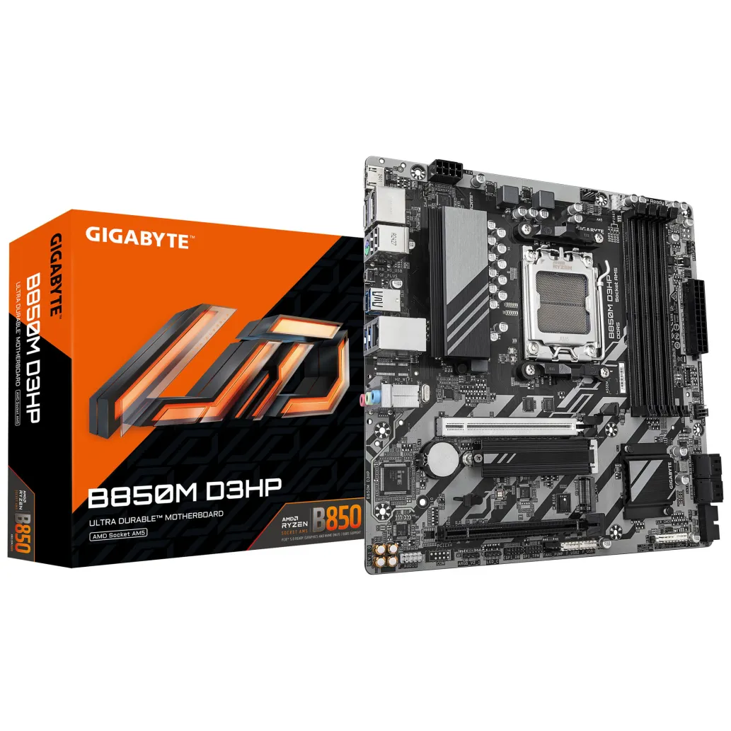 Osnovna plošča AM5 GigaByte B850M D3HP microATX 1xHDMI 2xDisplayPort Osnovna plošča AM5 GigaByte B850M D3HP microATX 1xHDMI 2xDisplayPort
