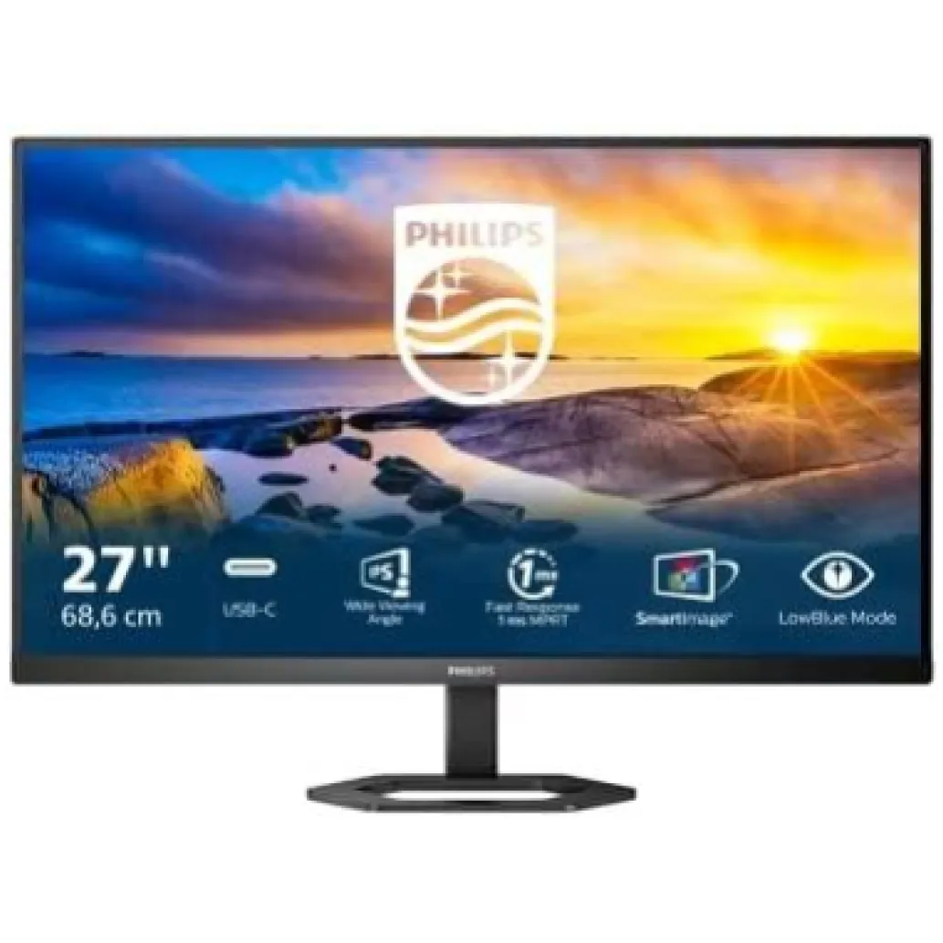Monitor Philips 68,6 cm (27,0") 27E1N5300AE 1920x1080 75Hz IPS 1ms HDMI DisplayPort USB-C 65W 4xUSB3.2 Pivot Zvočniki 3H sRGB122,8% Monitor Philips 68,6 cm (27,0") 27E1N5300AE 1920x1080 75Hz IPS 1ms HDMI DisplayPort USB-C 65W 4xUSB3.2 Pivot Zvočniki 3H sRGB122,8%