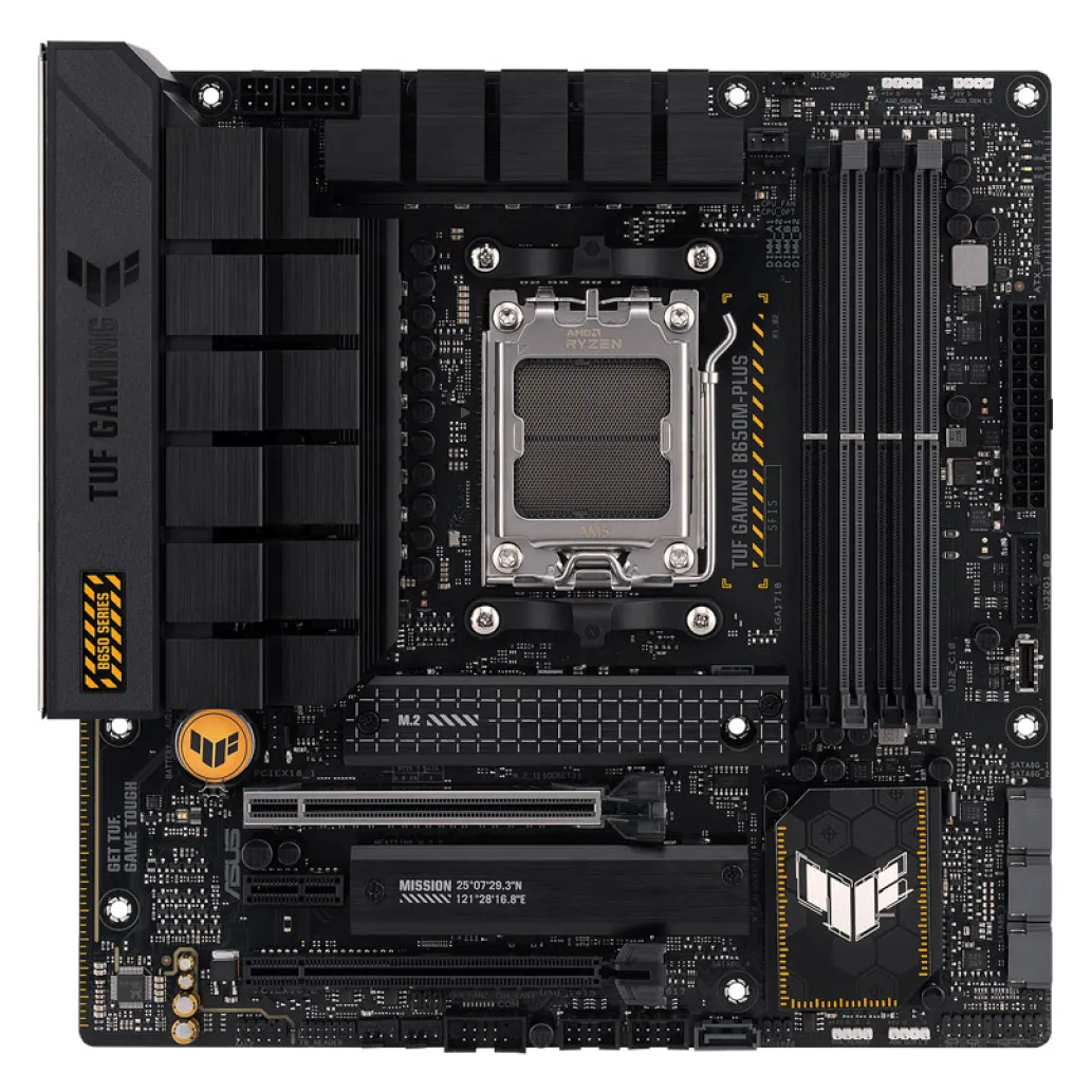 Osnovna plošča AM5 Asus TUF GAMING B650M-PLUS microATX 1xHDMI 2.1 1xDisplayPort 1.4 Osnovna plošča AM5 Asus TUF GAMING B650M-PLUS microATX 1xHDMI 2.1 1xDisplayPort 1.4