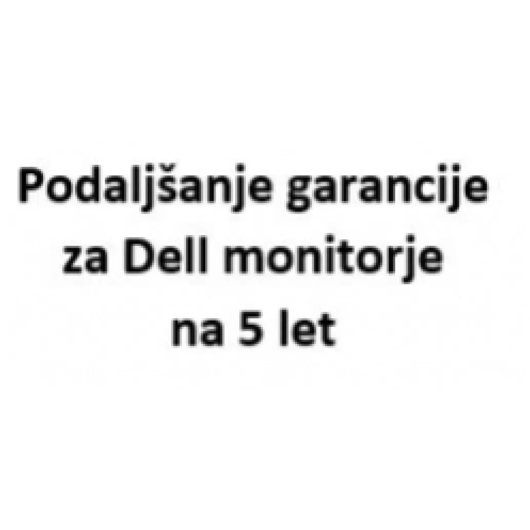Podaljšanje garancije za Dell monitorje na 5 let U2720D Podaljšanje garancije za Dell monitorje na 5 let U2720D