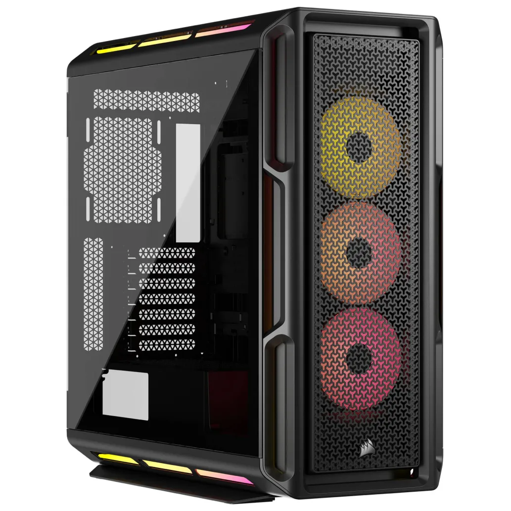 Corsair icue link 5000t lx rgb | atx | kaljeno steklo | črno računalniško ohišje 1 Corsair icue 5000t lx ohišje - rgb mojstrovina - komponentko