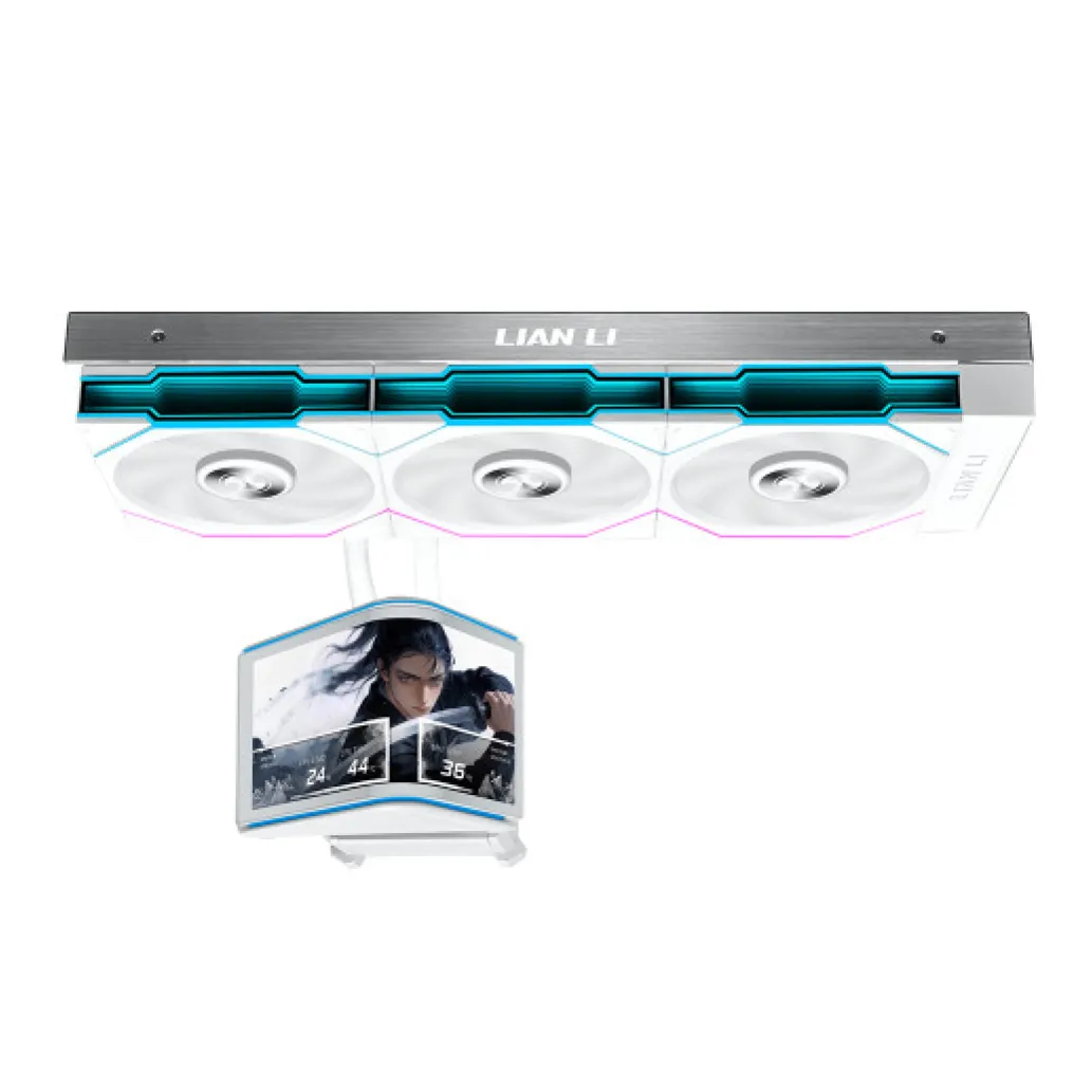 Vodno hlajenje Lian-Li HydroShift II OLED Curved 360 TL FLEX - 360mm RGB bela (GHS2OLDC36TW) Vodno hlajenje Lian-Li HydroShift II OLED Curved 360 TL FLEX - 360mm RGB bela (GHS2OLDC36TW)