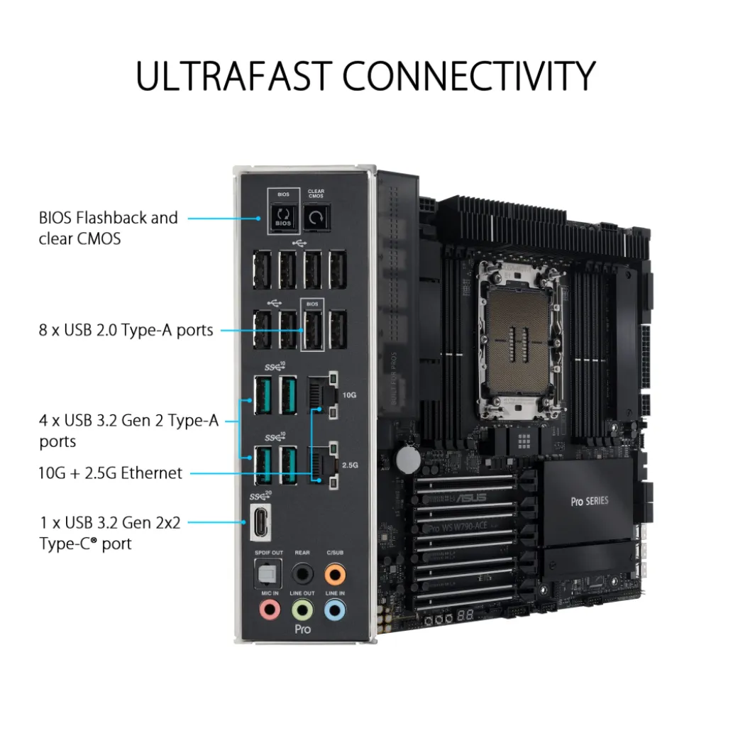Osnovna plošča Asus PRO WS W790-ACE LGA4677 Osnovna plošča Asus PRO WS W790-ACE LGA4677