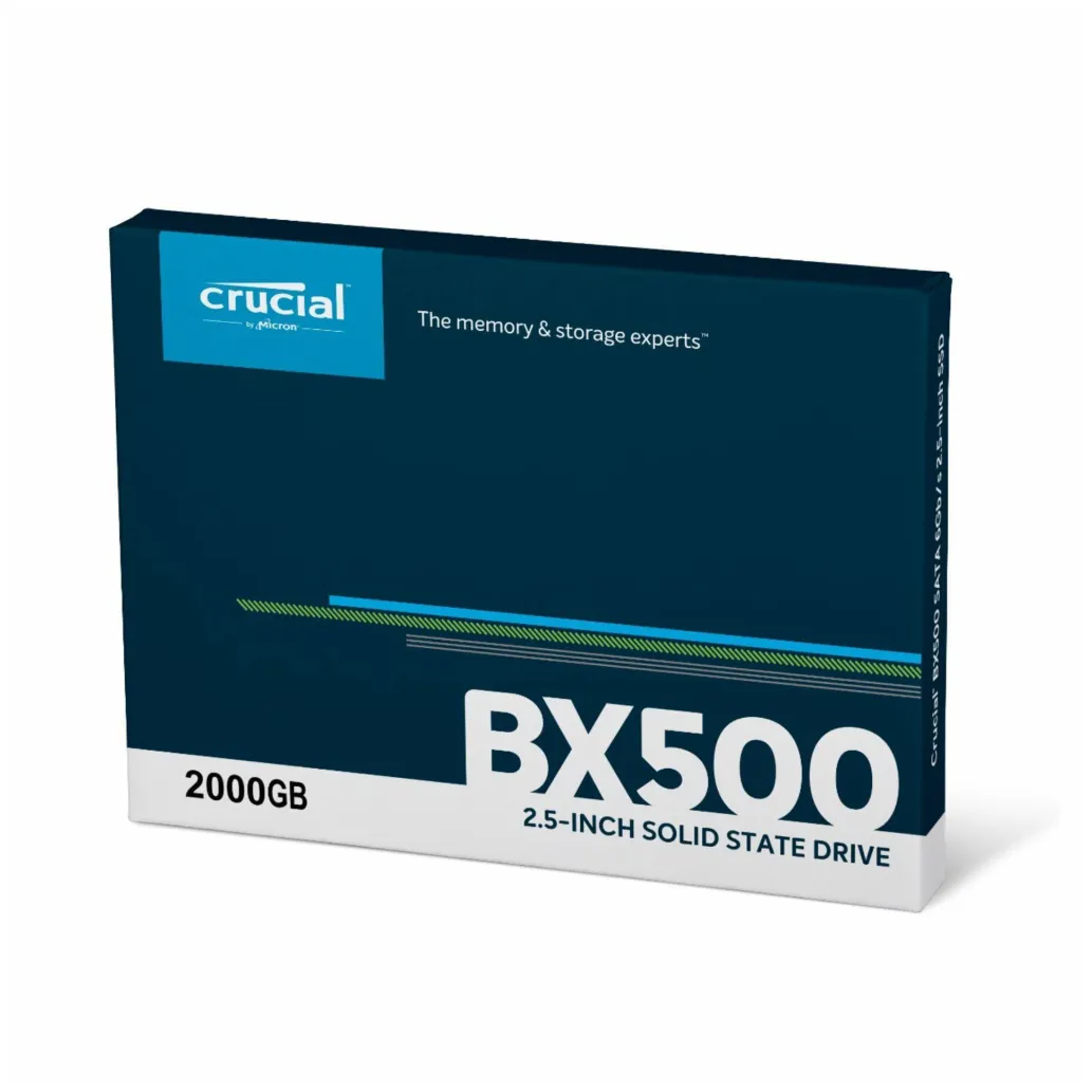 Disk SSD 6,4cm (2,5") SATA3 2TB Crucial BX500 2,5" 540/500MB/s (CT2000BX500SSD1) Disk SSD 6,4cm (2,5") SATA3 2TB Crucial BX500 2,5" 540/500MB/s (CT2000BX500SSD1)