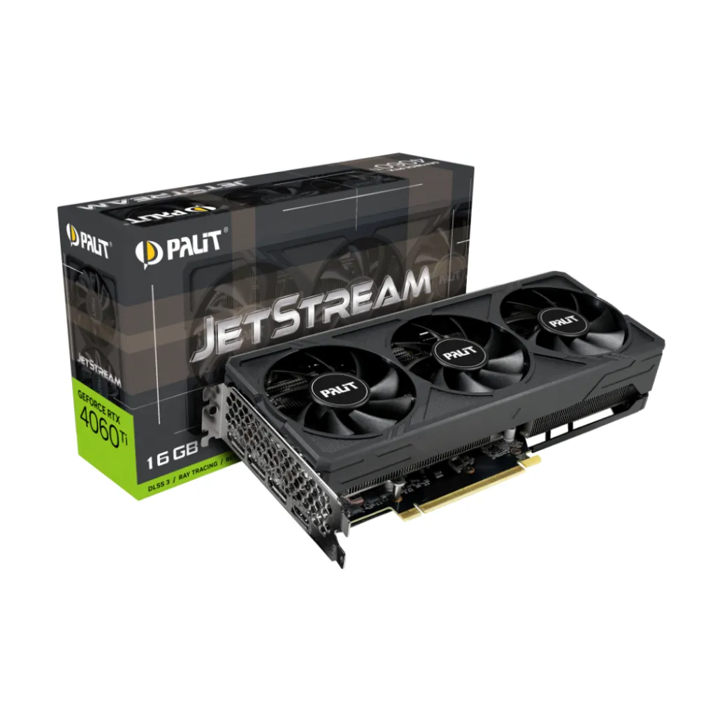 Grafična kartica nVidia RTX4060Ti Palit JetStream - 16GB GDDR6 (NE6406T019T1-1061J) Grafična kartica nVidia RTX4060Ti Palit JetStream - 16GB GDDR6 (NE6406T019T1-1061J)
