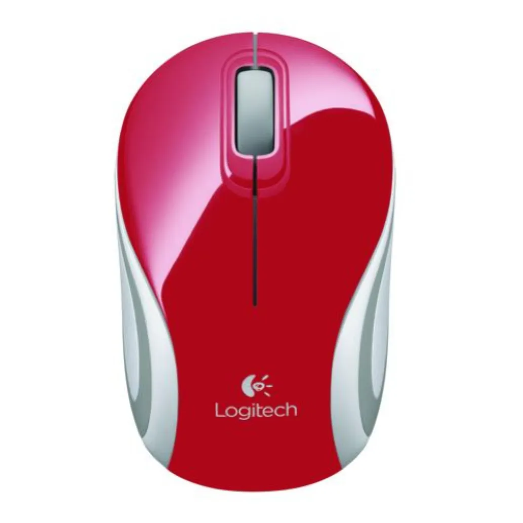Miš Logitech brezžična optična za notesnike M187 rdeča nano (910-002737) Miš Logitech brezžična optična za notesnike M187 rdeča nano (910-002737)
