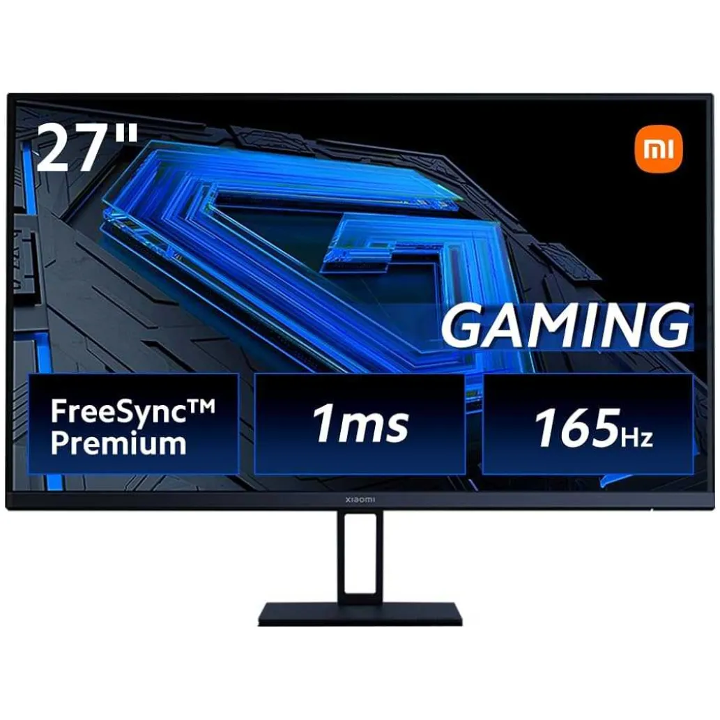 Monitor xiaomi 68,6 cm (27,0") g27i 1920x1080 gaming 165hz ips 1ms hdmi displayport  srgb99% freesync premium hdr10+ komponentko