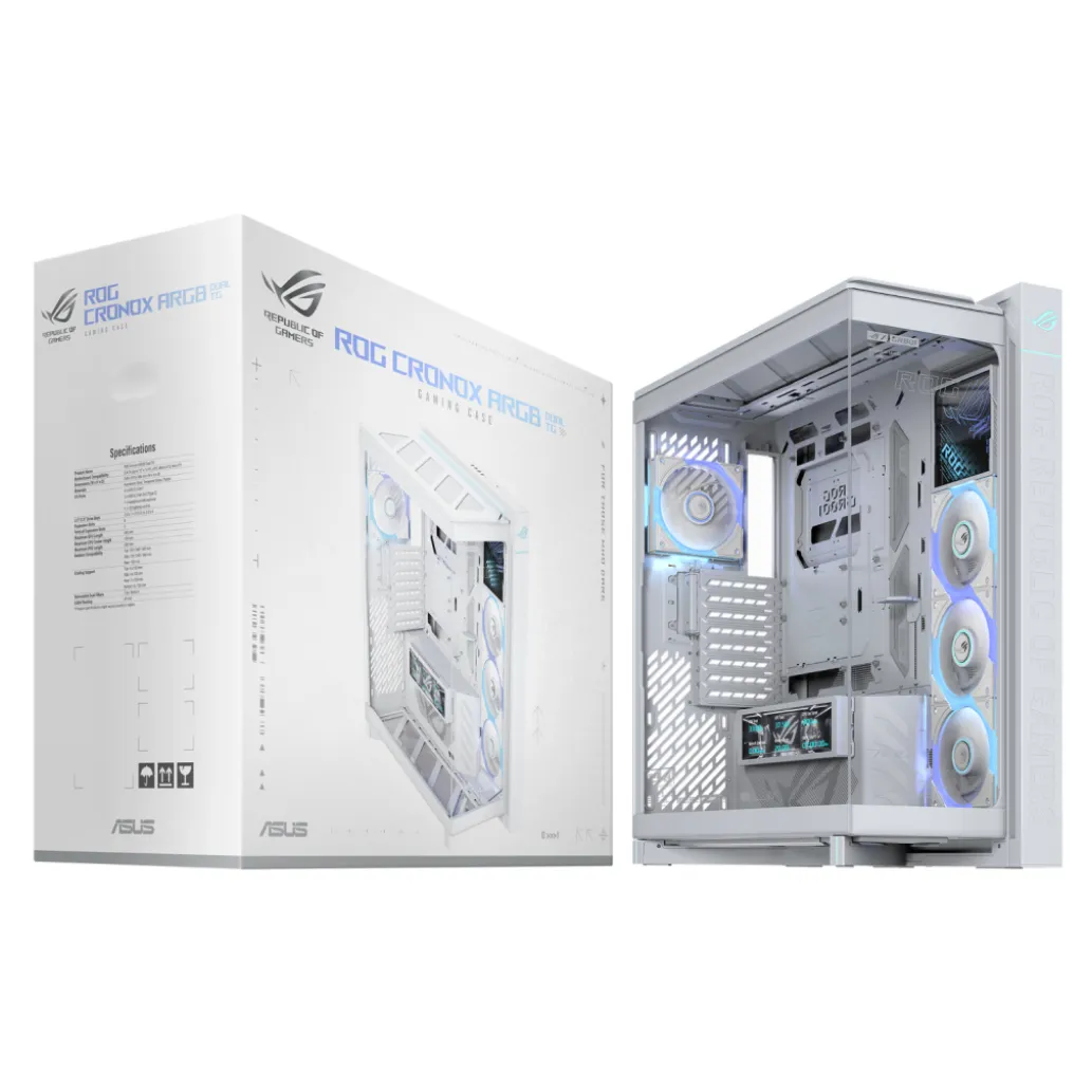 Ohišje Asus Cronox GR801 ATX - bela ARGB Ohišje Asus Cronox GR801 ATX - bela ARGB