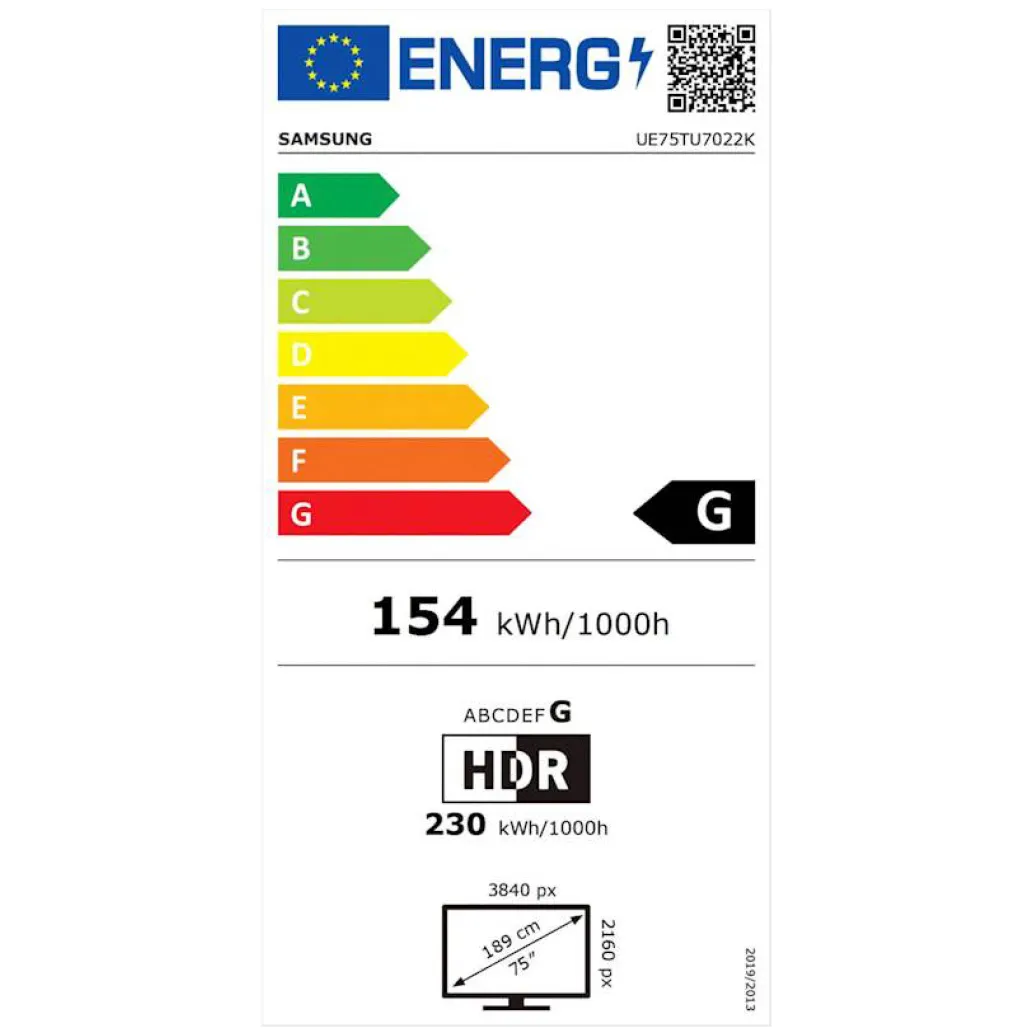 TV sprejemnik 190cm (75″) Samsung 75TU7022 4K UHD 3840×2160 HDR+ SMART TV sprejemnik 190cm (75″) Samsung 75TU7022 4K UHD 3840×2160 HDR+ SMART