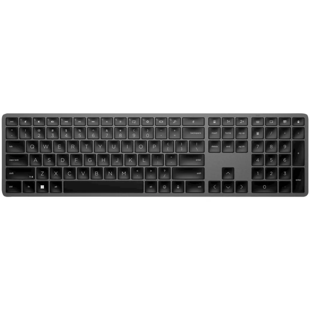 Tipkovnica brezžična + Bluetooth HP 975 osvetljena SLO | črna (3Z726AA#BED) Tipkovnica brezžična + Bluetooth HP 975 osvetljena SLO | črna (3Z726AA#BED)